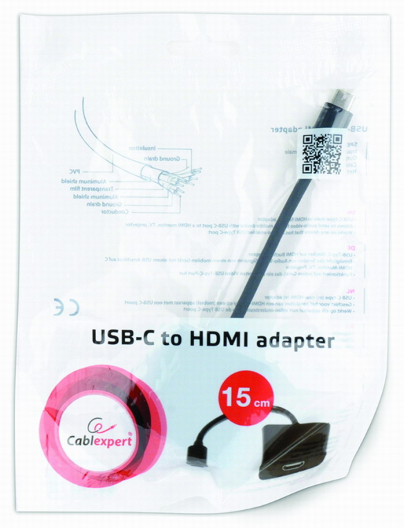 Gembird A-CM-HDMIF-01 Adaptador gráfico USB 3840 x 2160 Pixeles Negro