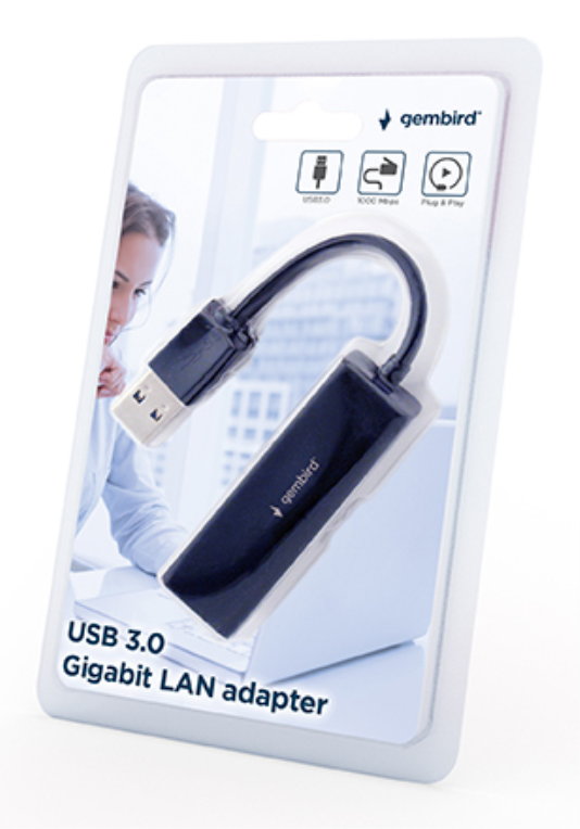 Gembird NIC-U3-02 adaptador y tarjeta de red Ethernet 1000 Mbit/s