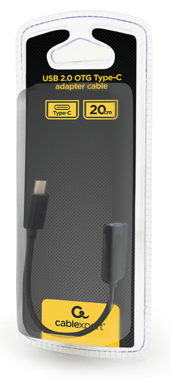 Gembird AB-OTG-CMAF2-01 cable USB 0,2 m USB C USB A Negro