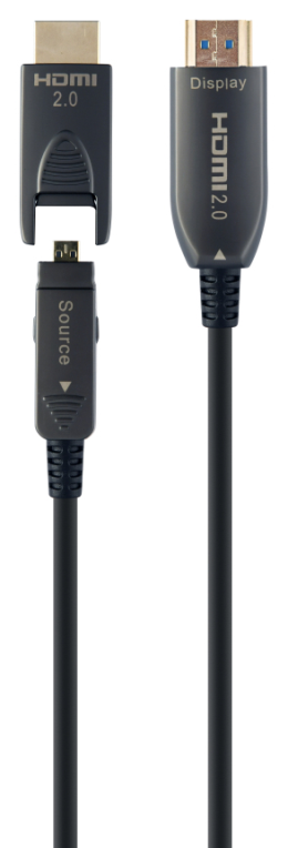 Gembird CCBP-HDMID-AOC-20M cable HDMI HDMI tipo A (Estándar) Negro