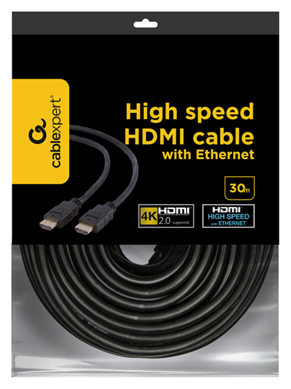 Gembird CC-HDMI4-30M cable HDMI HDMI tipo A (Estándar) Negro