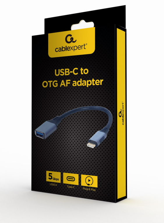 Gembird A-USB3C-OTGAF-01 cable USB USB 3.2 Gen 1 (3.1 Gen 1) 0,15 m USB C USB A Gris