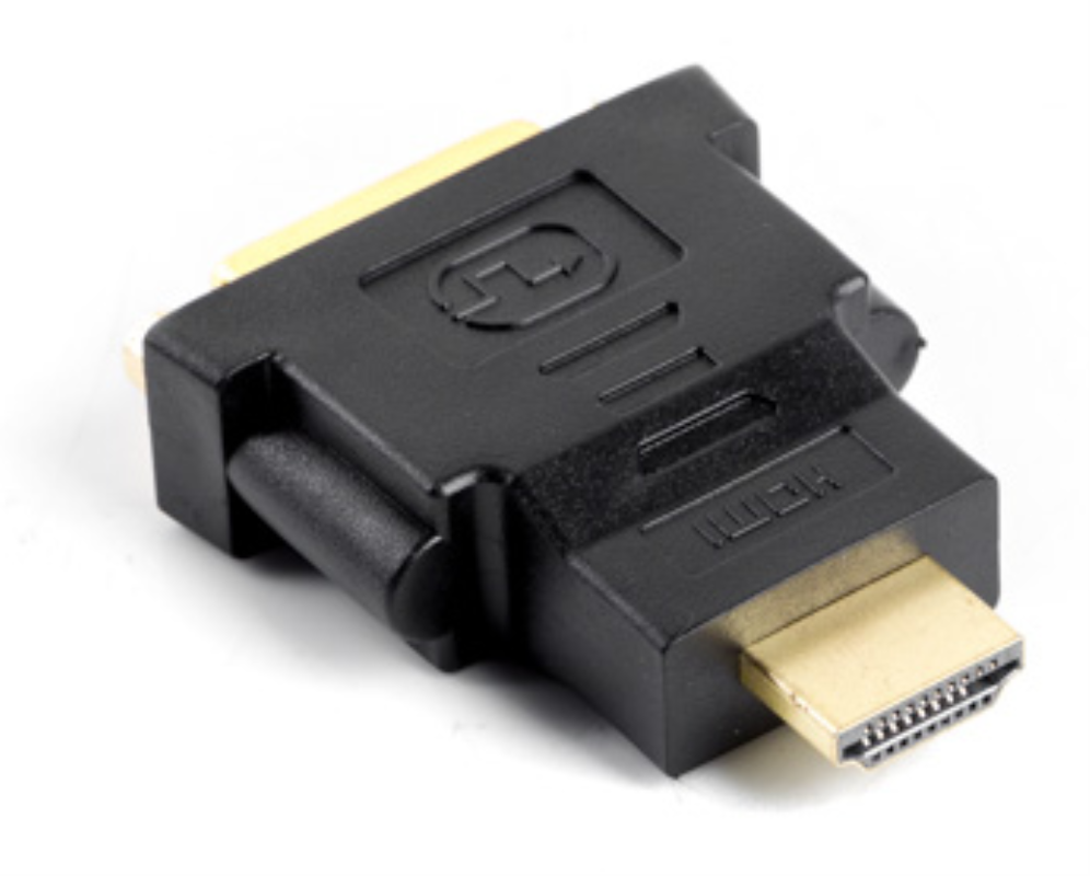 Lanberg AD-0014-BK cambiador de género para cable HDMI DVI-D (F) (24 + 5) Negro
