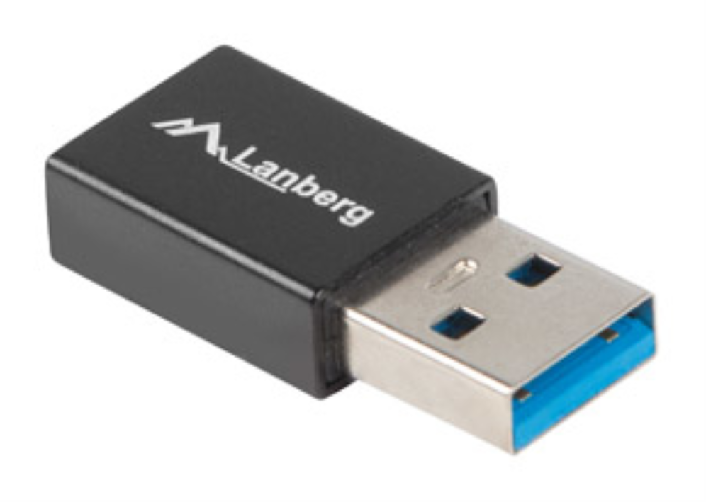 Lanberg AD-UC-UA-01 cambiador de género para cable USB 3.0 Type A USB 3.0 Type C Negro