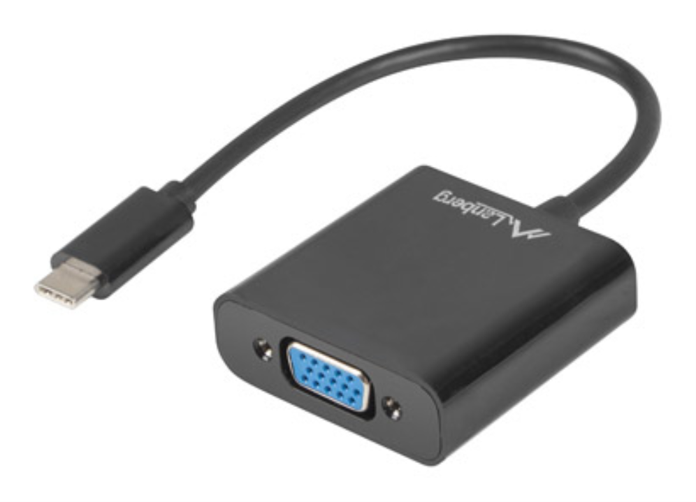 Lanberg AD-UC-VG-01 Adaptador gráfico USB 1920 x 1200 Pixeles Negro