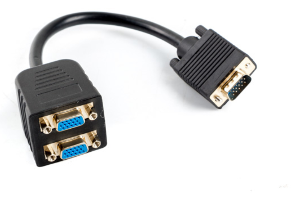 Lanberg AD-0020-BK cable VGA 0,2 m VGA (D-Sub) 2 x VGA (D-Sub) Negro