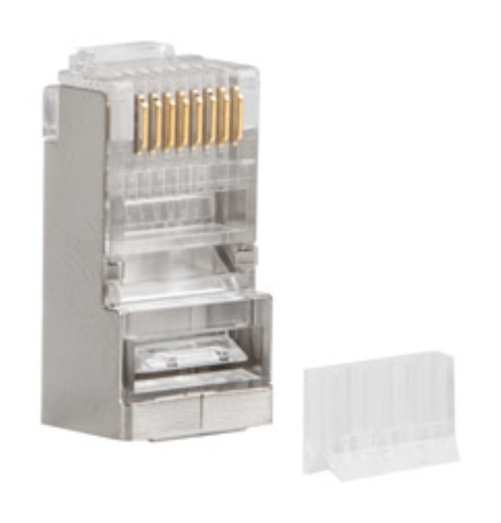 Lanberg PLS-6000 conector RJ-45 Acero inoxidable, Transparente