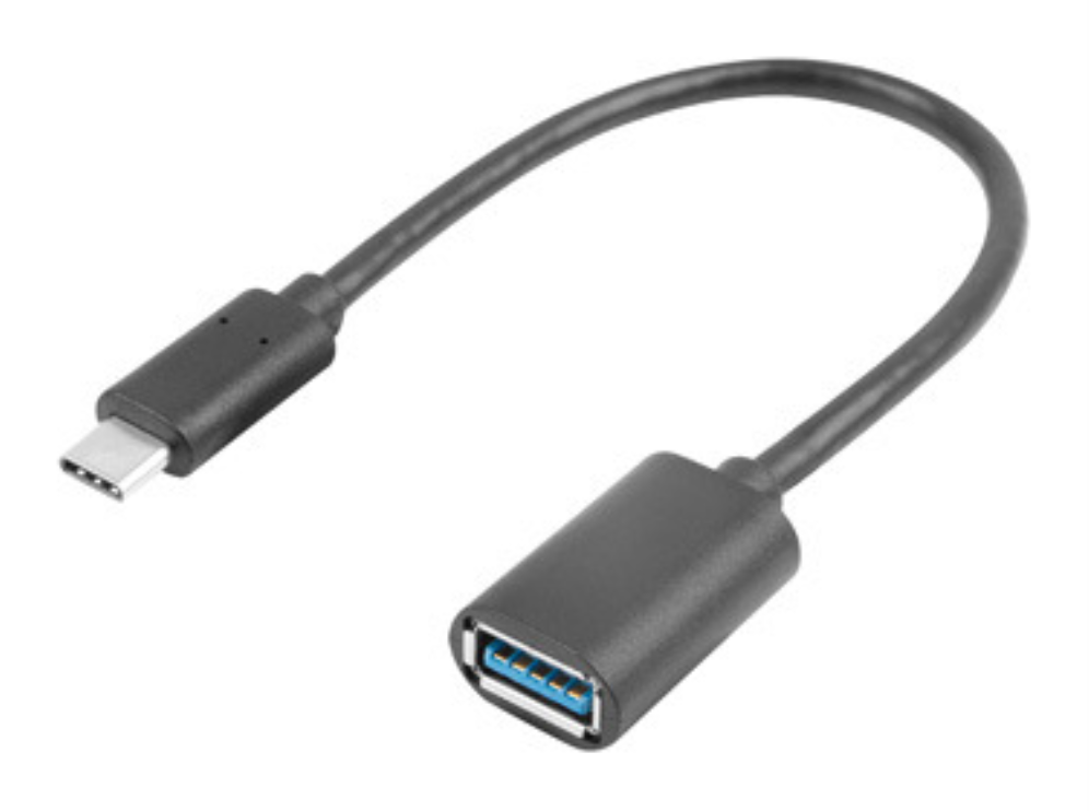 Lanberg AD-UC-UA-04 cable USB USB 3.2 Gen 1 (3.1 Gen 1) 0,15 m USB A USB C Negro