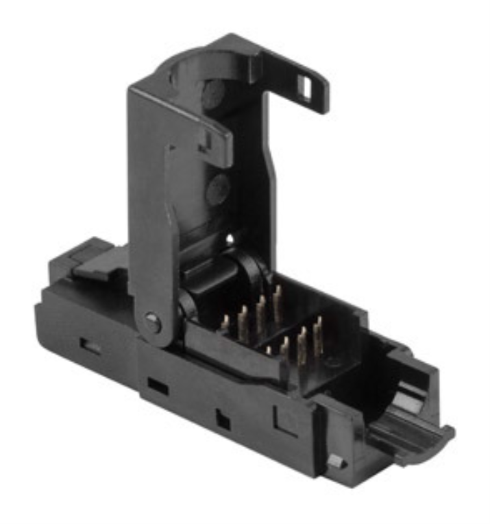Lanberg PLU-6000TL conector RJ-45 Negro