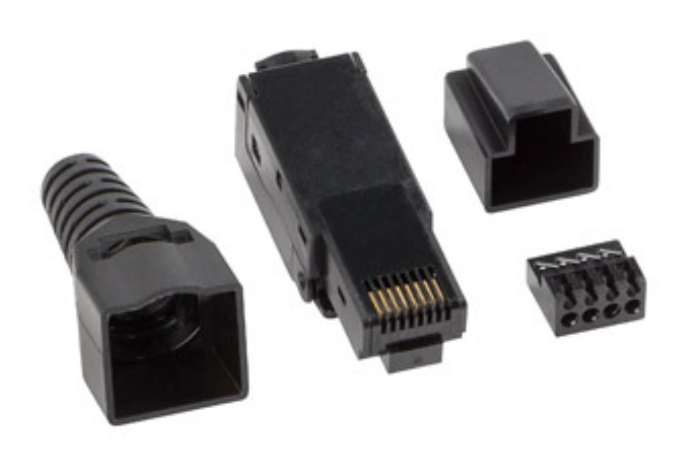 Lanberg PLU-6000TL conector RJ-45 Negro