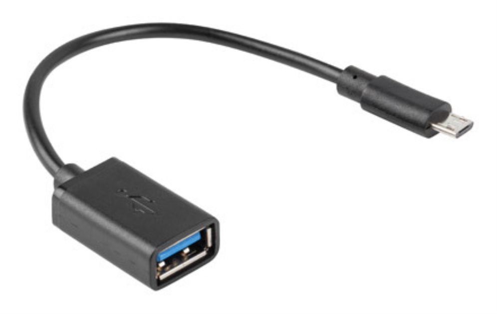 Lanberg AD-OTG-UM-01 cable USB USB 2.0 0,15 m Micro-USB A USB A 0,48 Gbit/s Negro