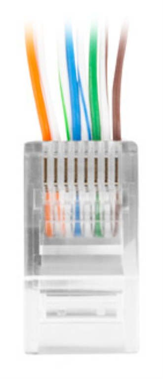 Lanberg PLU-6020EZ conector RJ-45 Transparente