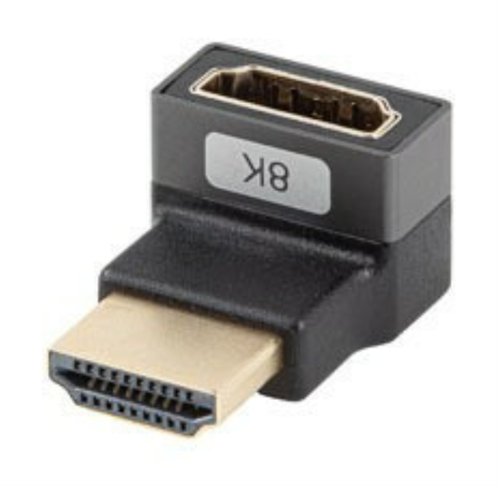 Lanberg AD-HDMI-08 adaptador de cable de vídeo HDMI tipo A (Estándar) Negro, Plata