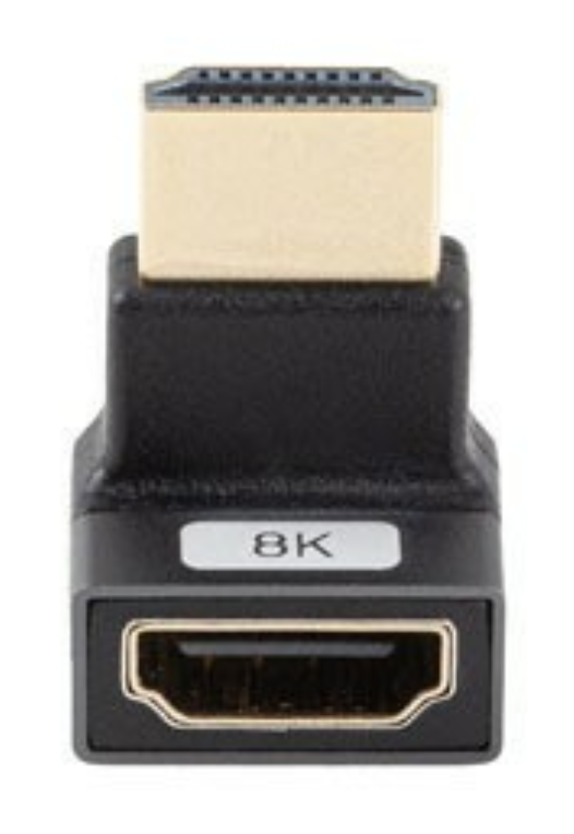Lanberg AD-HDMI-08 adaptador de cable de vídeo HDMI tipo A (Estándar) Negro, Plata