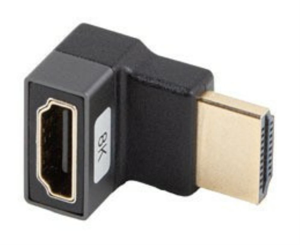 Lanberg AD-HDMI-08 adaptador de cable de vídeo HDMI tipo A (Estándar) Negro, Plata