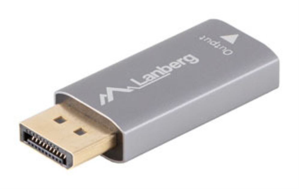 Lanberg AD-DP-HD-01 adaptador de cable de vídeo 0 m HDMI tipo A (Estándar) DisplayPort Plata
