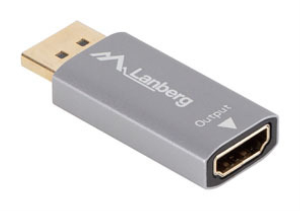 Lanberg AD-DP-HD-01 adaptador de cable de vídeo 0 m HDMI tipo A (Estándar) DisplayPort Plata