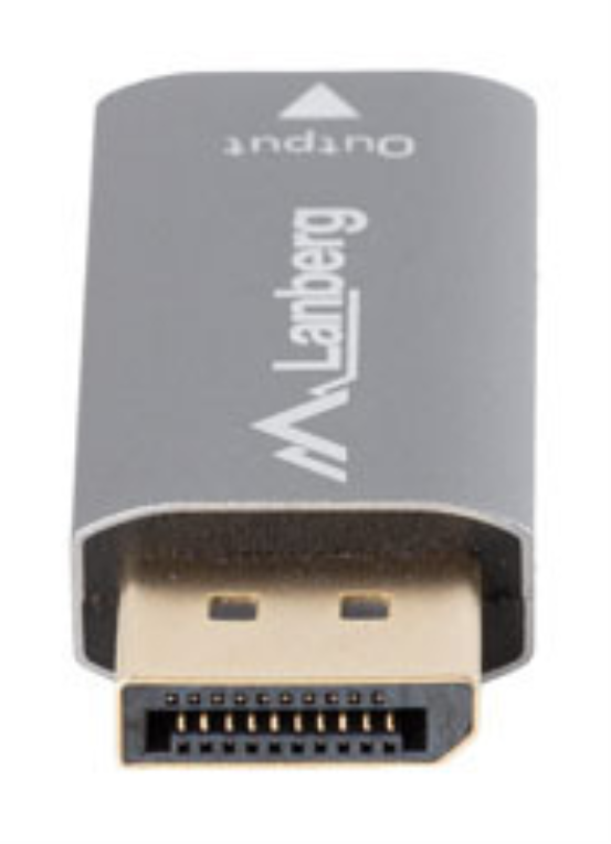 Lanberg AD-DP-HD-03 adaptador de cable de vídeo 0 m DisplayPort HDMI Plata