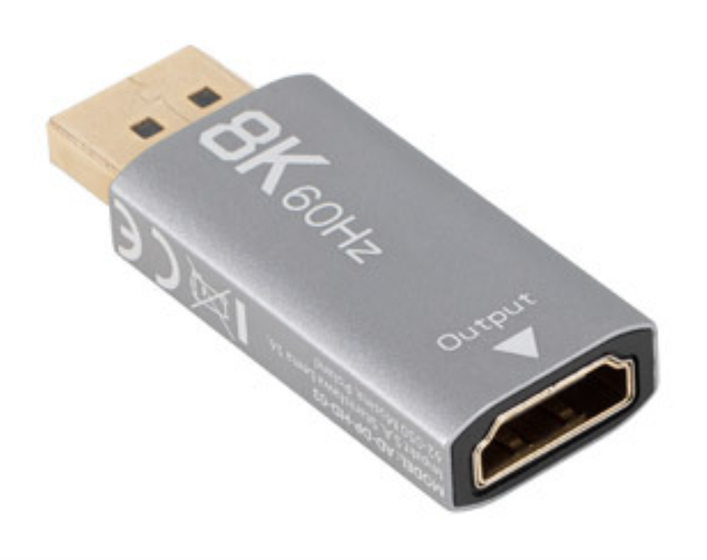 Lanberg AD-DP-HD-03 adaptador de cable de vídeo 0 m DisplayPort HDMI Plata