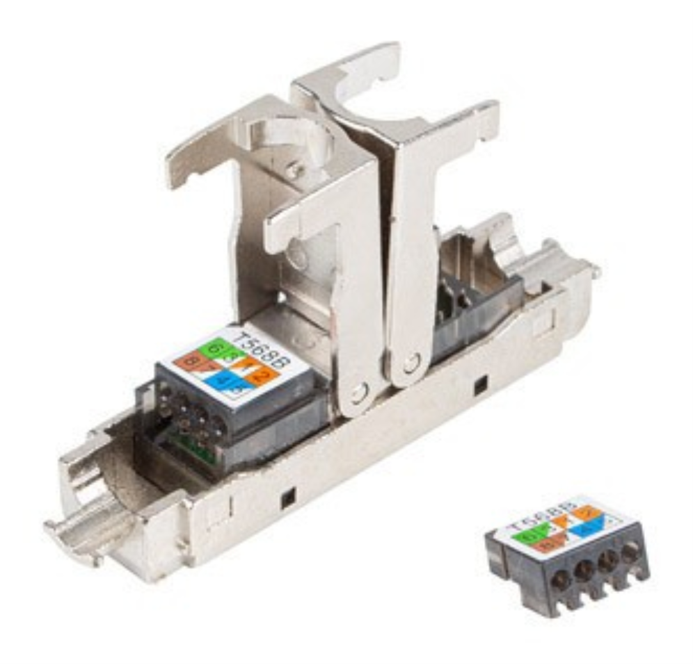 Lanberg PL2SA-6000TL conector RJ-45 Plata, Transparente