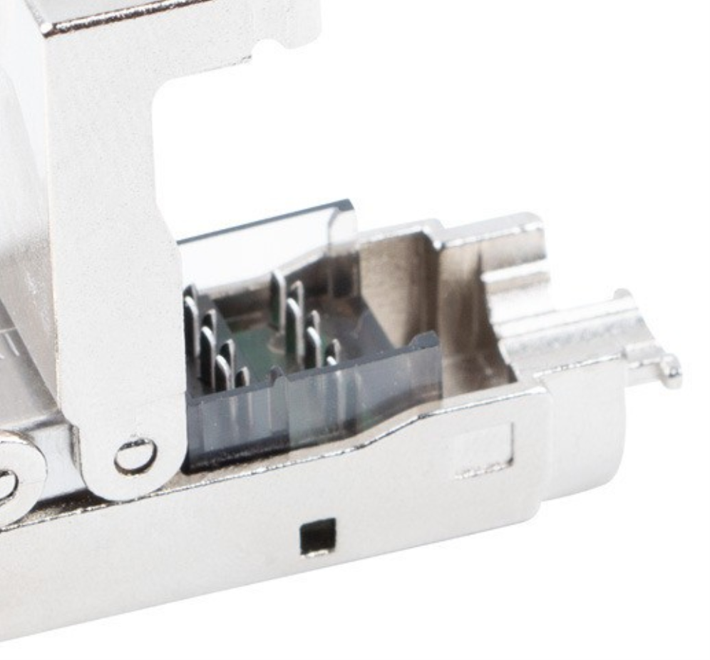 Lanberg PL2SA-6000TL conector RJ-45 Plata, Transparente