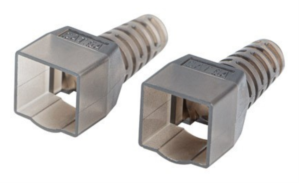 Lanberg PL2SA-6000TL conector RJ-45 Plata, Transparente