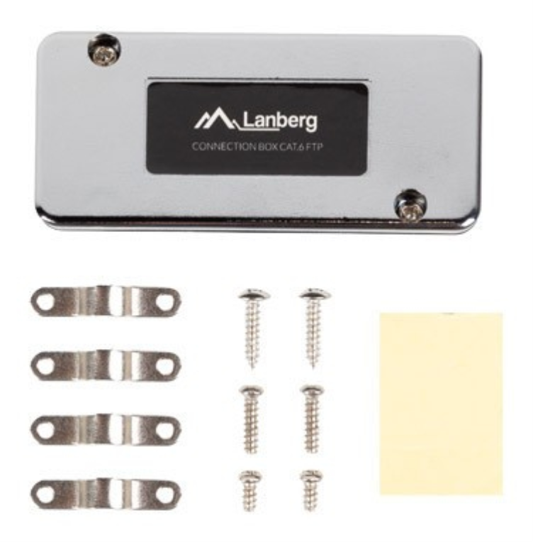 Lanberg PLC-6SL1-S caja de conexiones de red Cat6 Plata