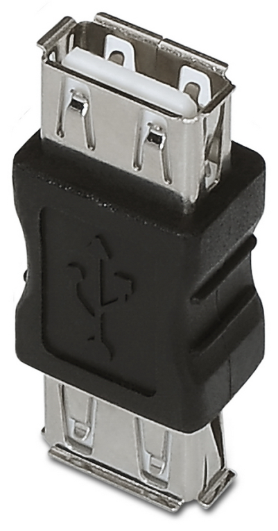AISENS A103-0037 cambiador de género para cable USB A Negro
