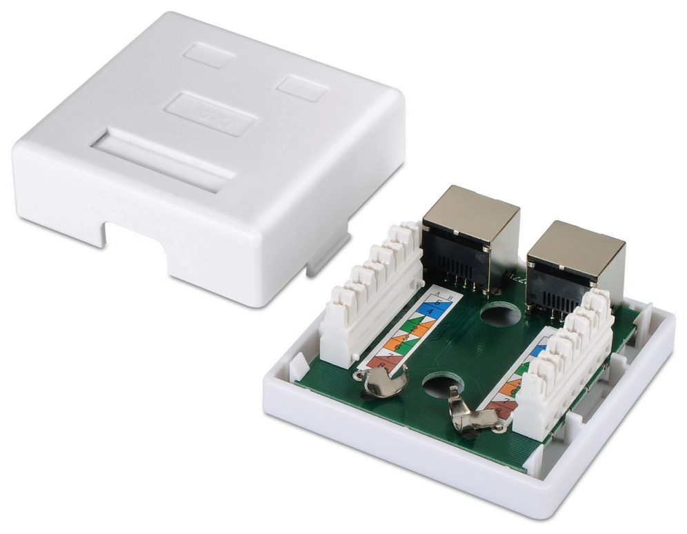 AISENS A139-0304 caja de conexiones de red Cat6 Blanco