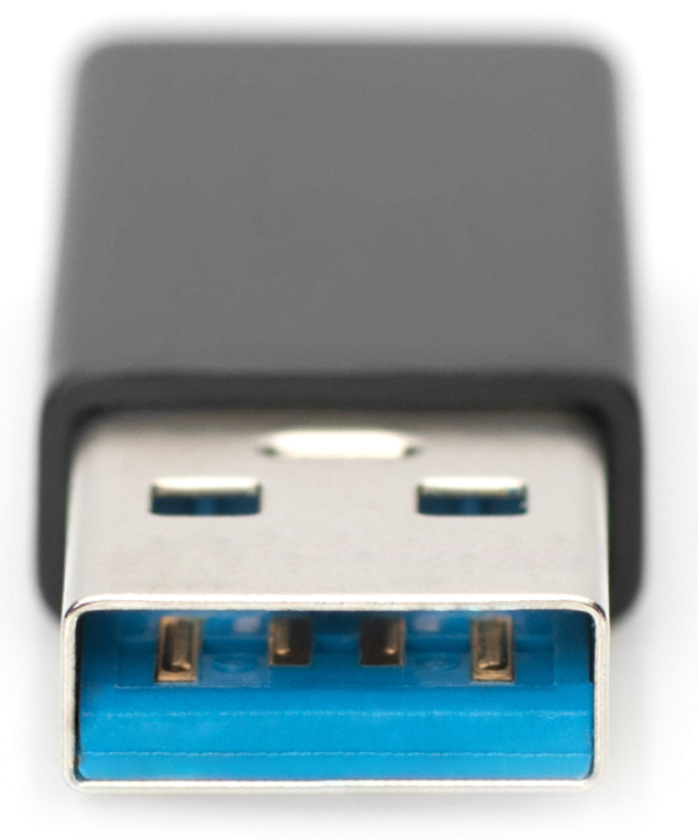 Ewent EW9650 cambiador de género para cable USB Type-A USB Type-C Negro