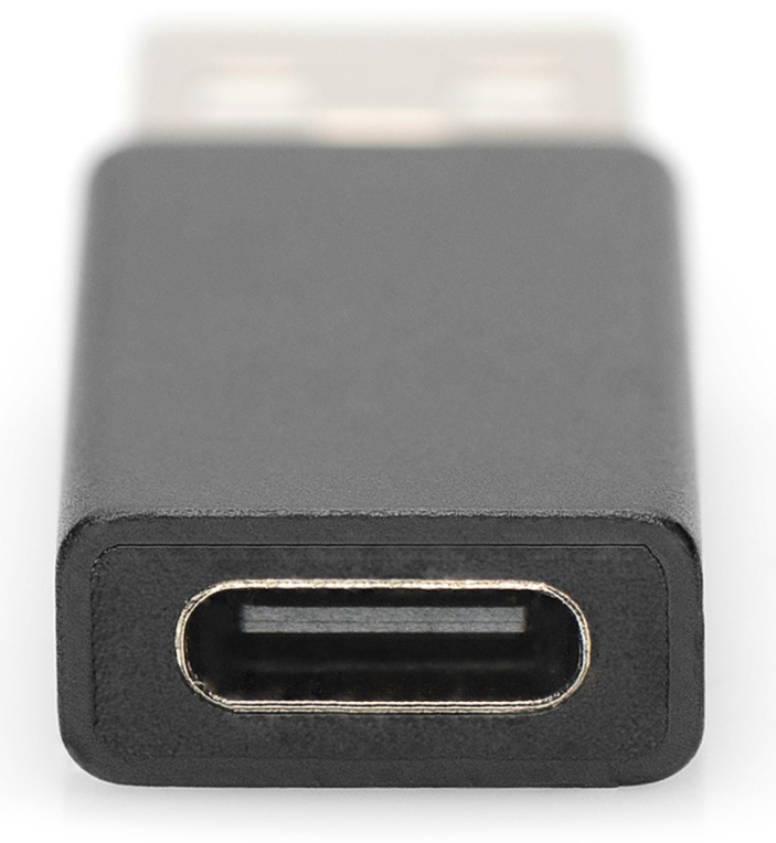 Ewent EW9650 cambiador de género para cable USB Type-A USB Type-C Negro
