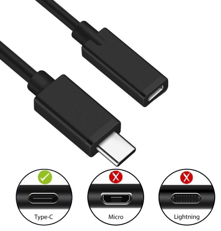 Ewent EC1037 cable USB USB 2.0 1,8 m USB C Negro