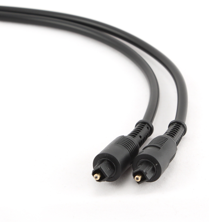 Gembird Toslink, 2m cable de audio Negro