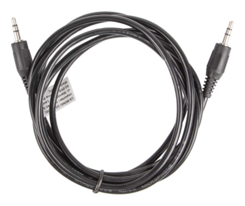 Lanberg CA-MJMJ-10CC-0020-BK cable de audio 2 m 3,5mm Negro