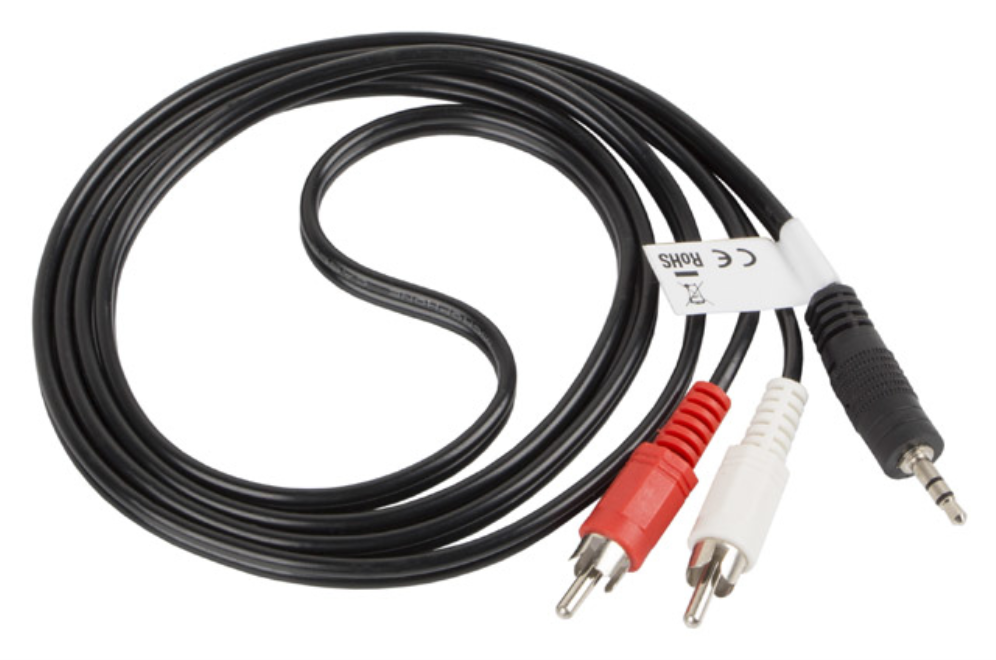 Lanberg CA-MJRC-10CC-0015-BK cable de audio 1,5 m 3,5mm 2 x RCA Negro