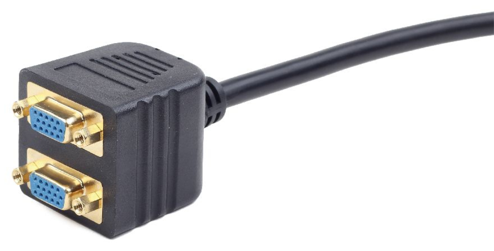 Gembird CC-VGAX2-20CM cable VGA 0,2 m VGA (D-Sub) 2 x VGA (D-Sub) Negro