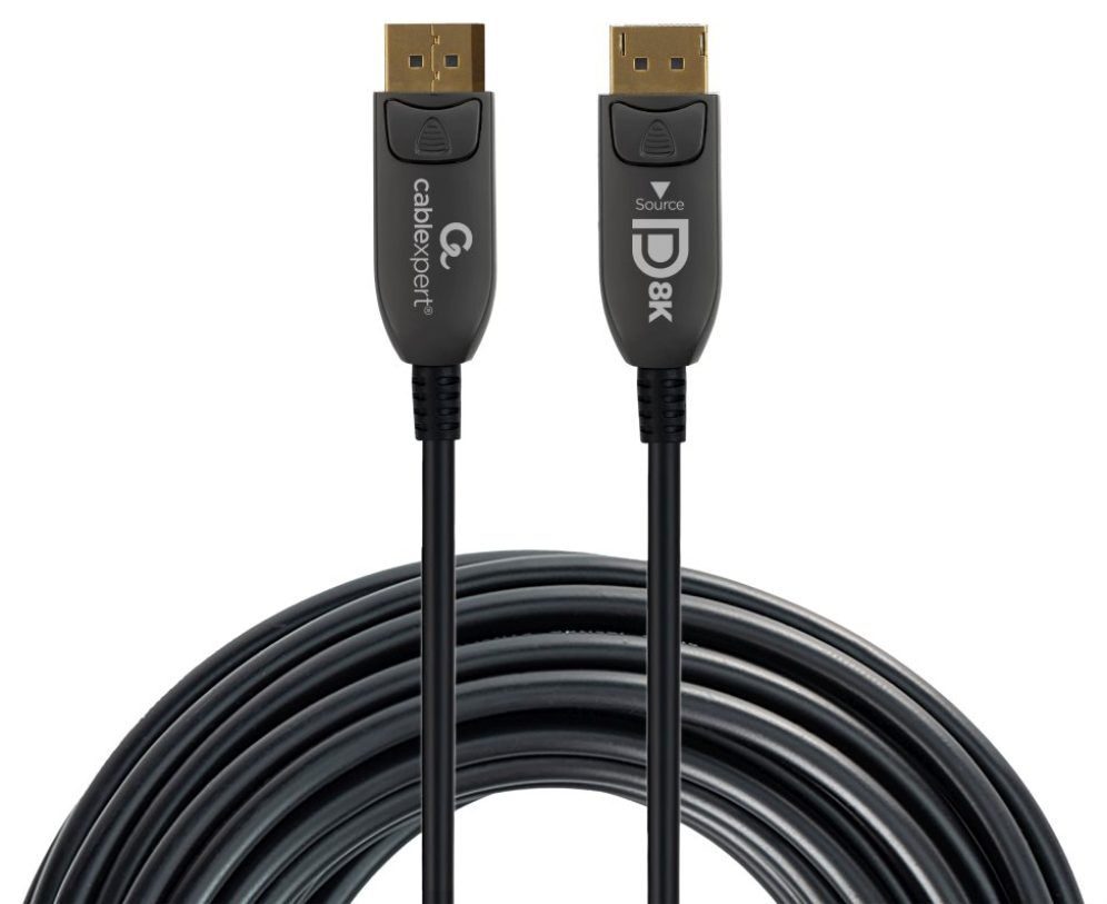 Gembird CC-DP8K-AOC-20M cable DisplayPort Negro