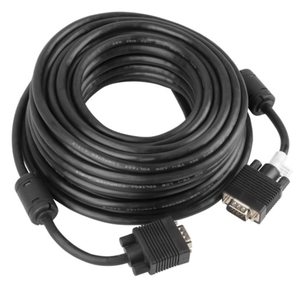 Lanberg CA-VGAC-10CC-0150-B cable VGA 15 m VGA (D-Sub) Negro