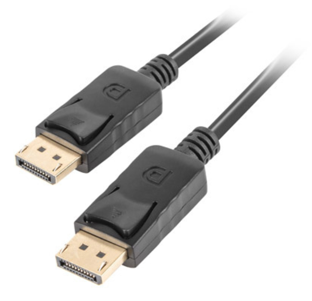 Lanberg CA-DPDP-10CC-0005-BK cable DisplayPort 0,5 m Negro