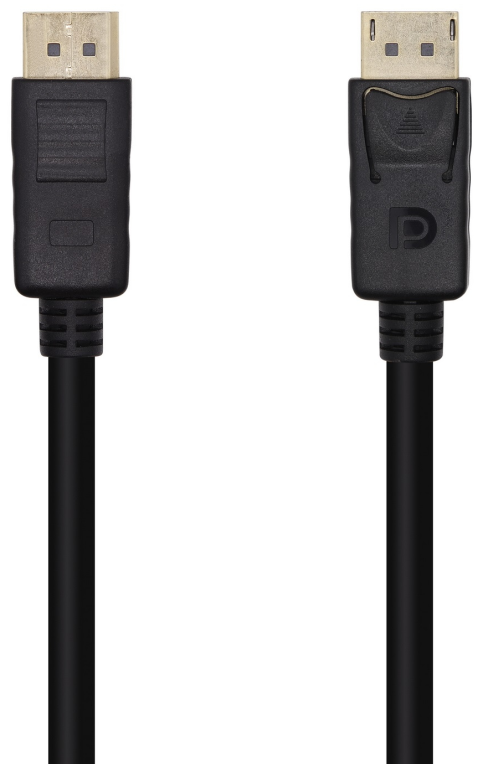 AISENS Cable DisplayPort V1.2 4K@60Hz, DP/M-DP/M, Negro, 1.0m