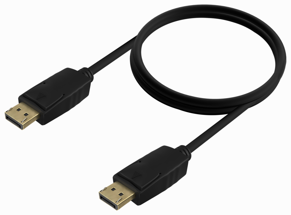 AISENS Cable DISPLAYPORT V1.2 CCS 4K@60Hz, DP/M-DP/M, Negro, 1.0m