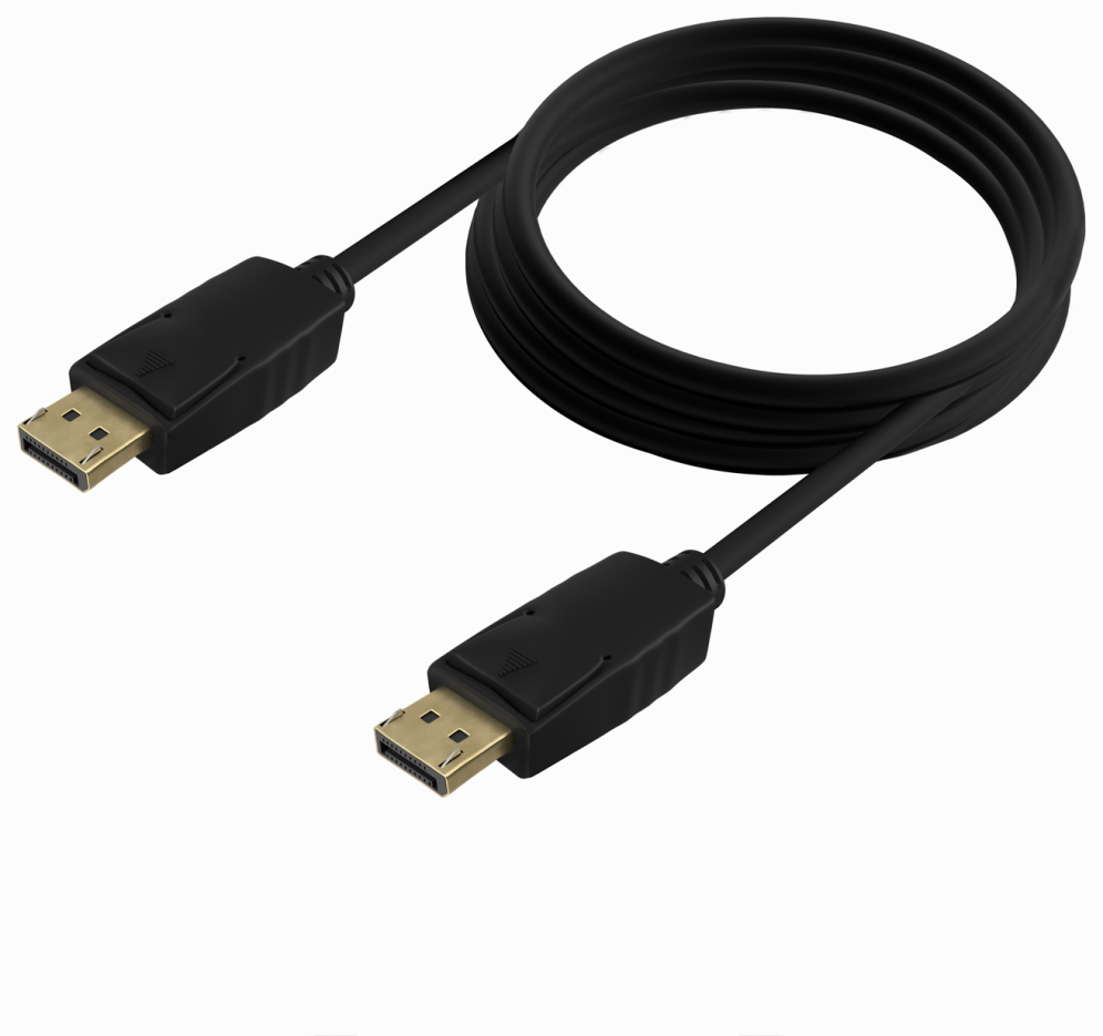AISENS Cable DISPLAYPORT V1.2 CCS 4K@60Hz, DP/M-DP/M, Negro, 2.0m
