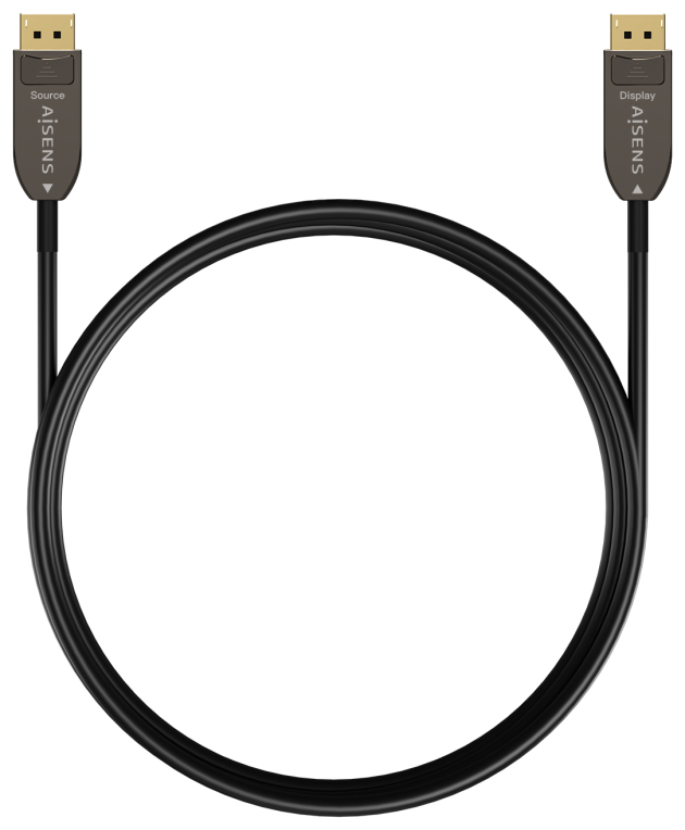 AISENS A155-0608 cable DisplayPort 20 m Negro