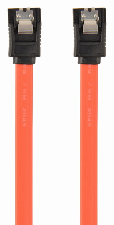 Gembird CC-SATAM-DATA cable de SATA 0,5 m Negro, Rojo