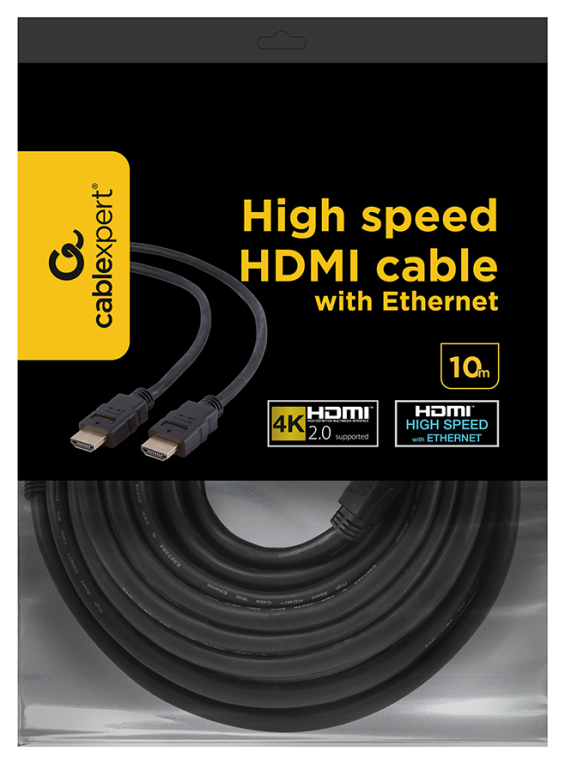 Gembird 10m HDMI M/M cable HDMI HDMI tipo A (Estándar) Negro