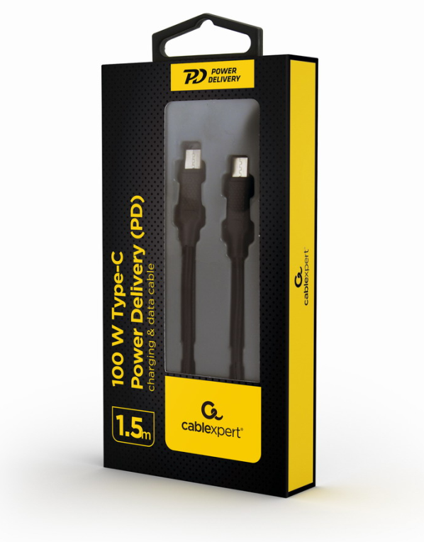 Gembird CC-USB2-CMCM100-1.5M cable USB USB 2.0 1,5 m USB C Negro