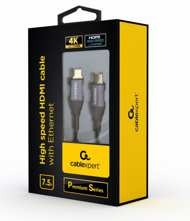 Gembird CCBP-HDMI-7.5M cable HDMI 7,5 m HDMI tipo A (Estándar) Gris