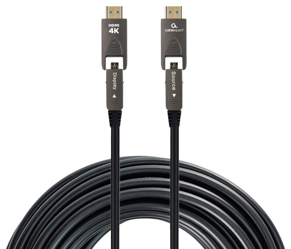 Gembird CCAP-HDMIDD-AOC-10M cable HDMI HDMI Type-A/HDMI Type-D Negro