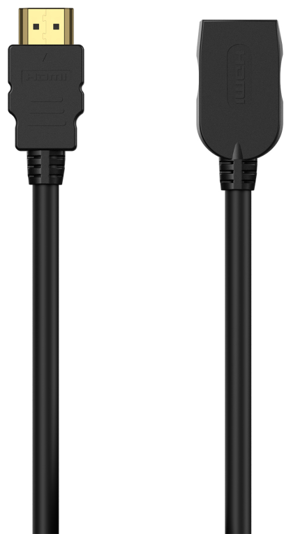 AISENS Cable HDMI V2.0 Prolongador Premium Alta Velocidad / Hec 4K@60Hz 18Gbps, A/M-A/H, Negro, 2.0M