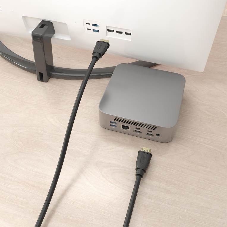 AISENS Cable HDMI V2.1 CCS Ultra Alta Velocidad / HEC 8K@60Hz 48Gbps, A/M-A/M, Negro, 0.5m